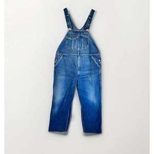Key Bib Overalls Imperial Denim High Back Blue Denim Farm Work Men 42x29